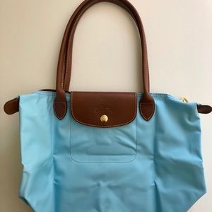 Longchamp Le Pliage Medium Blue, retail at $125